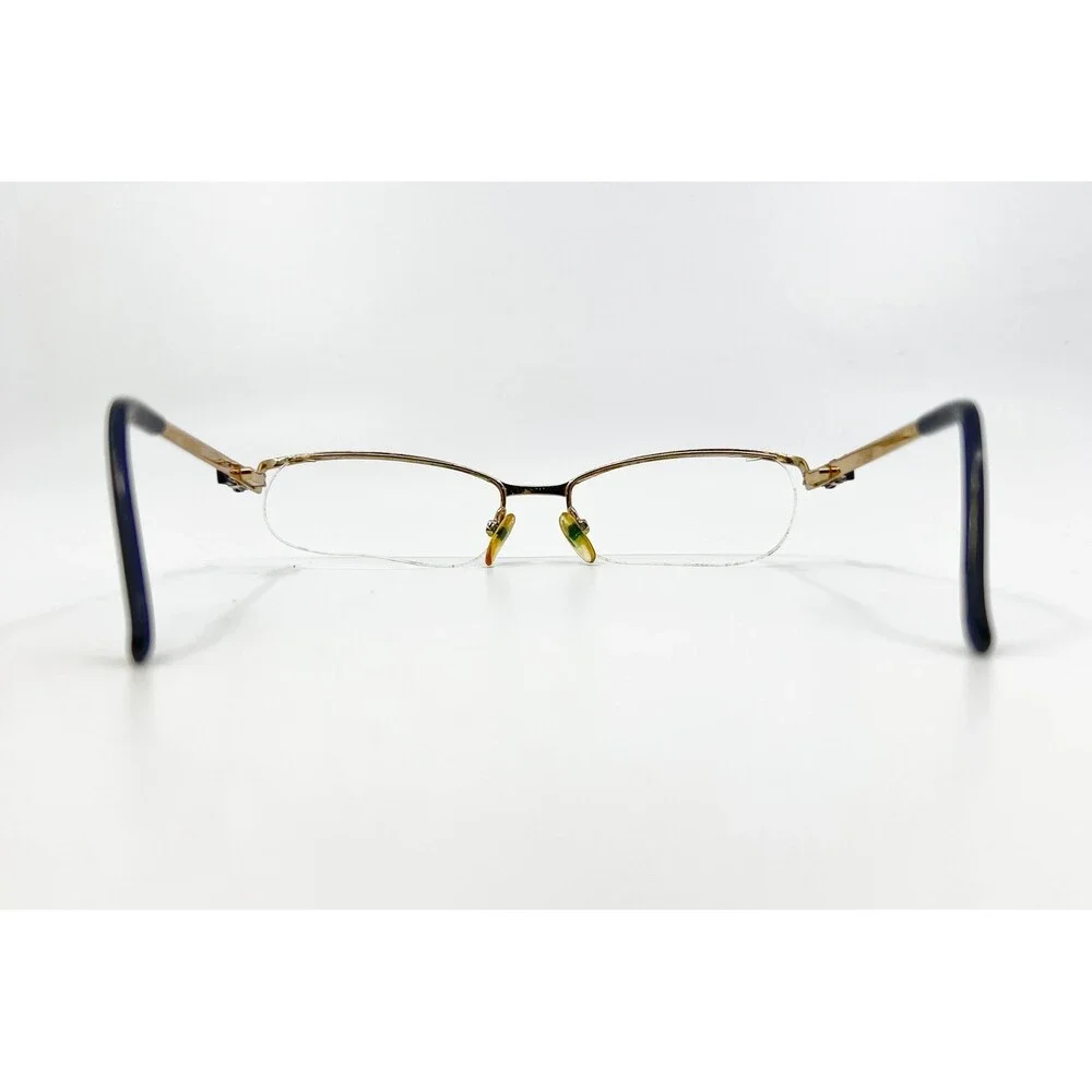 Furla Eyeglasses Womens Black Gold Semi Rimless Scilla VU4269J 135